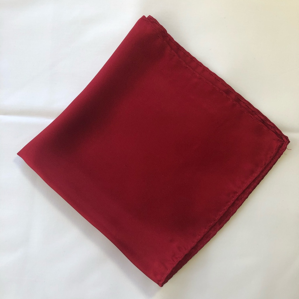 Red Silk Pocket Square From Mens Wearhouse